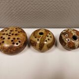 Three pierced vases (in Denmark we call them Mushroom vases)