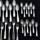 Alfenide 37-piece cutlery set for Christofle Saturne model