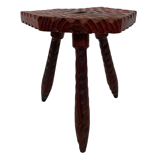 Vintage brutalist stool side table minimalistic