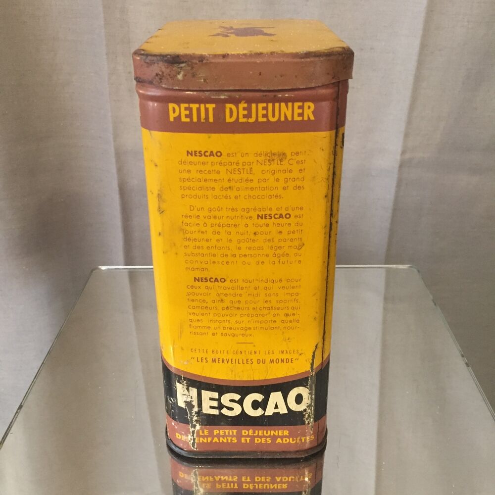 Nescao Nestle advertising metal box