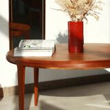 Round teak coffee table - Johannes Andersen - CF Christensen from Silkeborg
