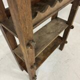 Brutalist aranjou wood rack