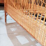 Baby rattan bed