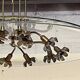 Chandelier in glass and brass attributed to Pietro Chiesa for Fontana Arte, 1940s.