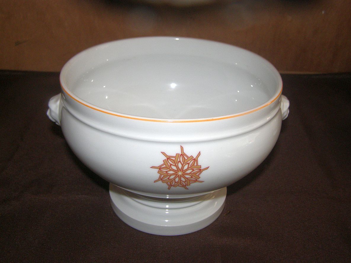 Service à Soupe Porcelaine 9 Pièces - Soupière 2.7L + 6 Bols - Blanc Élégant
