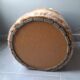 Cylindrical storage pouffe in faux fur 1970