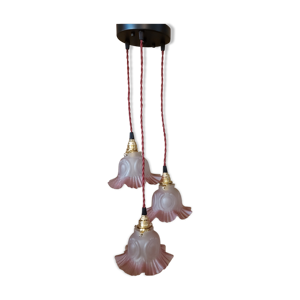 suspension tulipe rose