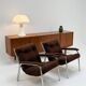 Lot of 2 vintage 1970s armchairs.
