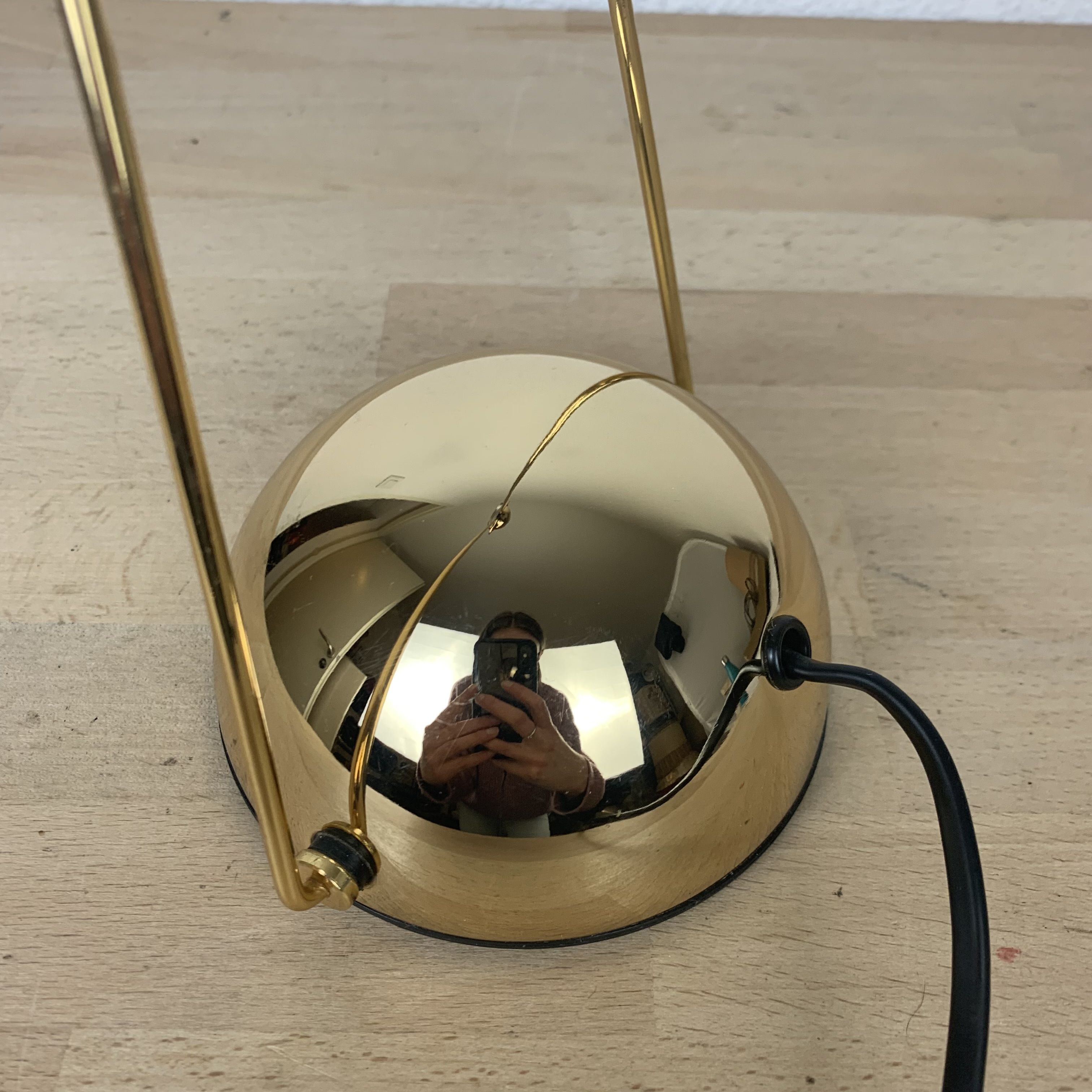 Meridiana lamp by Paolo Piva for Stefano Cevoli, gilded