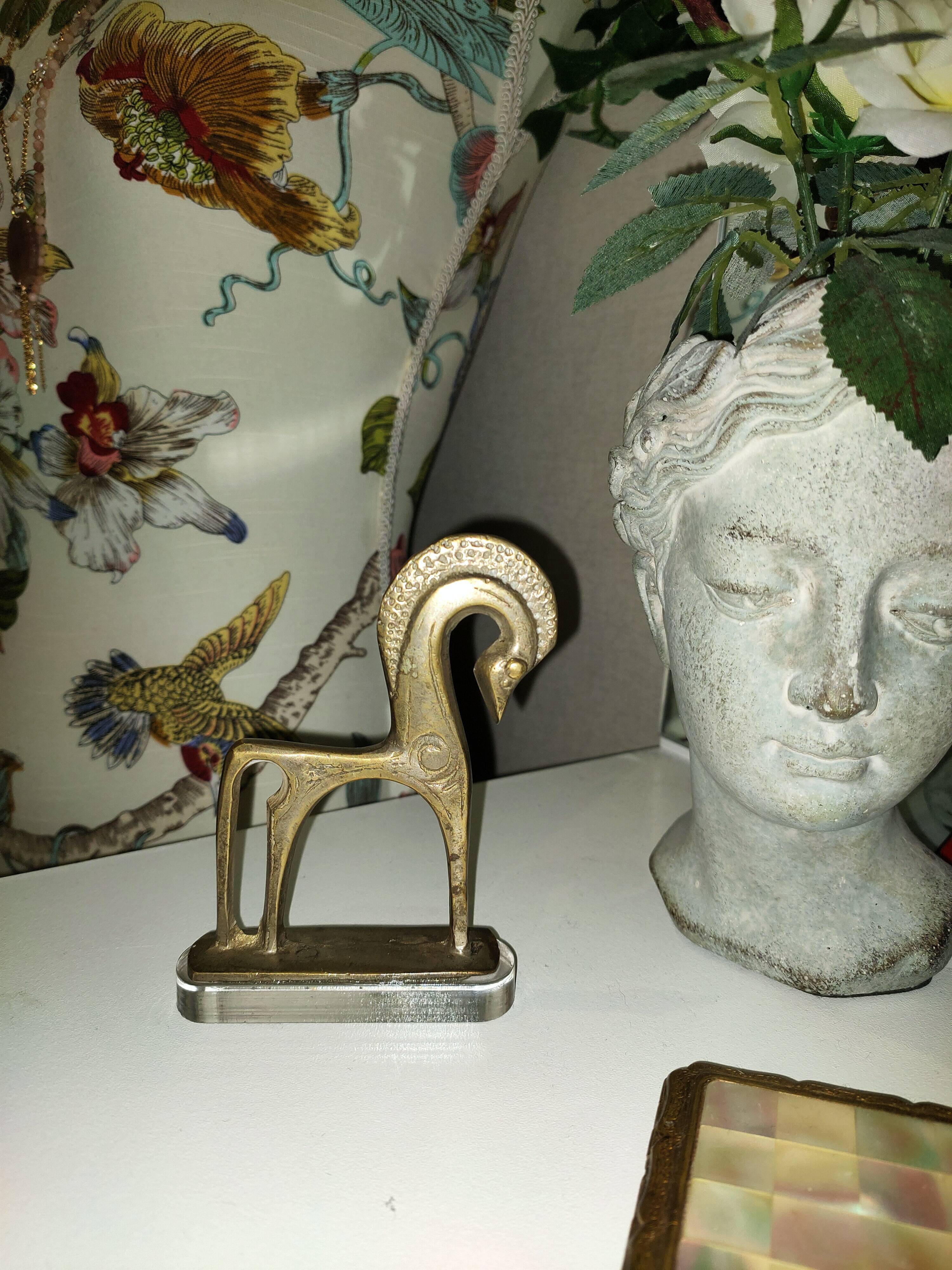 Greek Etruscan horse in brass