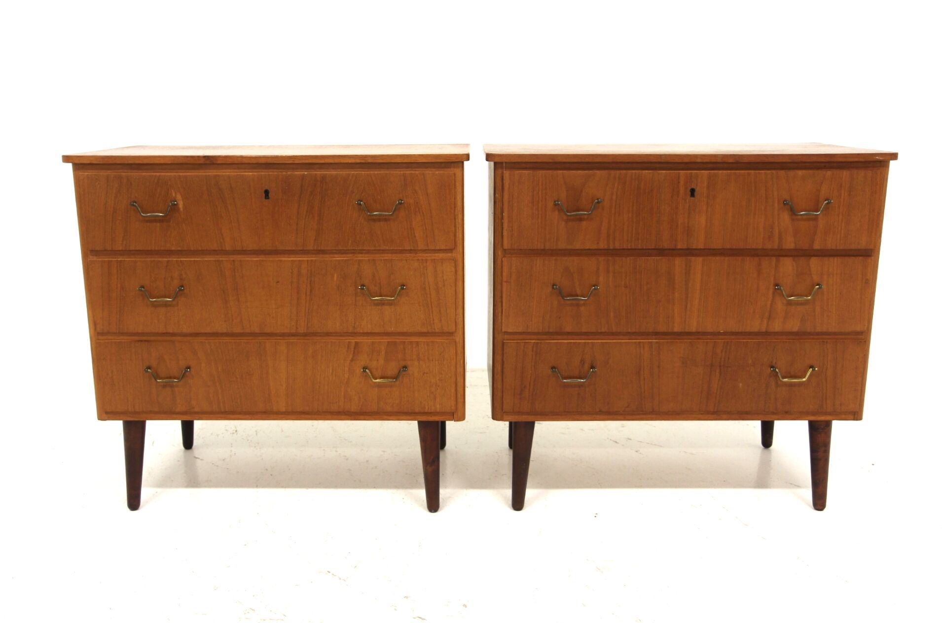 Set de 2 commodes scandinave en teck, Suède, 1950
