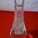 Vase ancien en cristal de Baccarat, col en biseau, éstampille