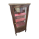 19th/20th century mahogany display cabinet, marble top and glass sides.