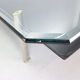 B&B Italia 'Diesis' Two-Tier Glass and Leather Coffee Table by Antonio Citterio