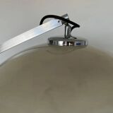 Design midcentury Harvey Guzzini style adjustable floor arc lamp, around 1970