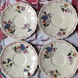 4 Sarraguemines plates and saucers