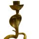 Brass cobra candle holder