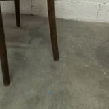 1920s curved wooden cane bistro chair