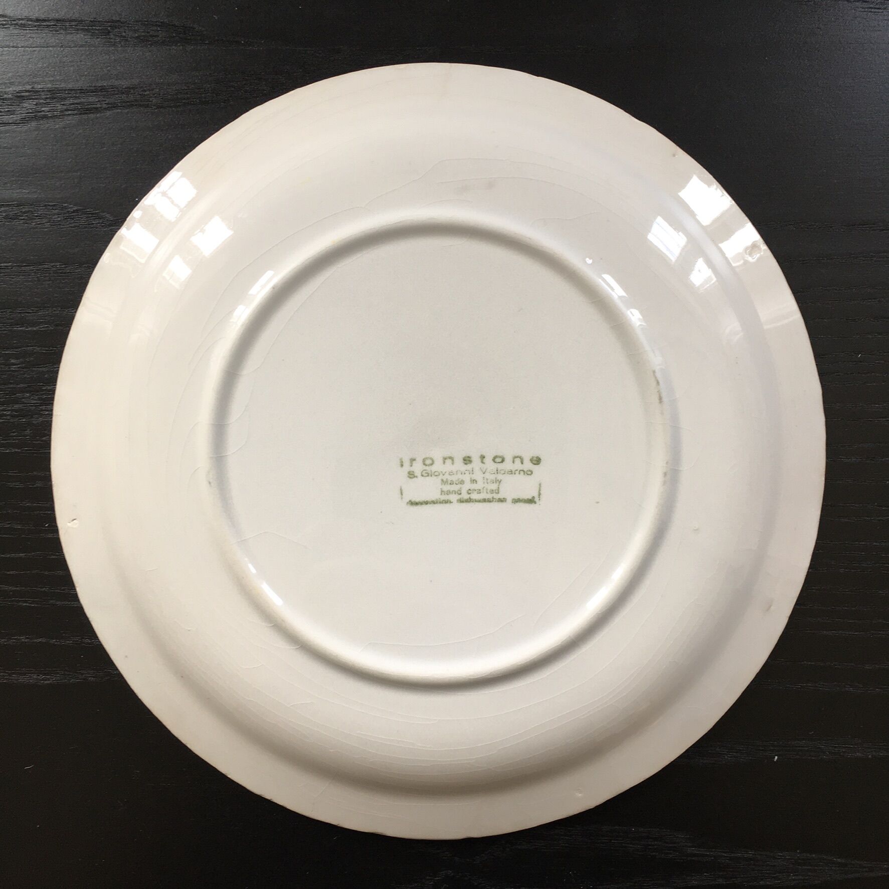 Italian yellow flower plate