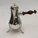 Tripod chocolate jug in silver from the 18th century Farmers General 378 grams