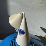 Suspension en métal brillant bleu