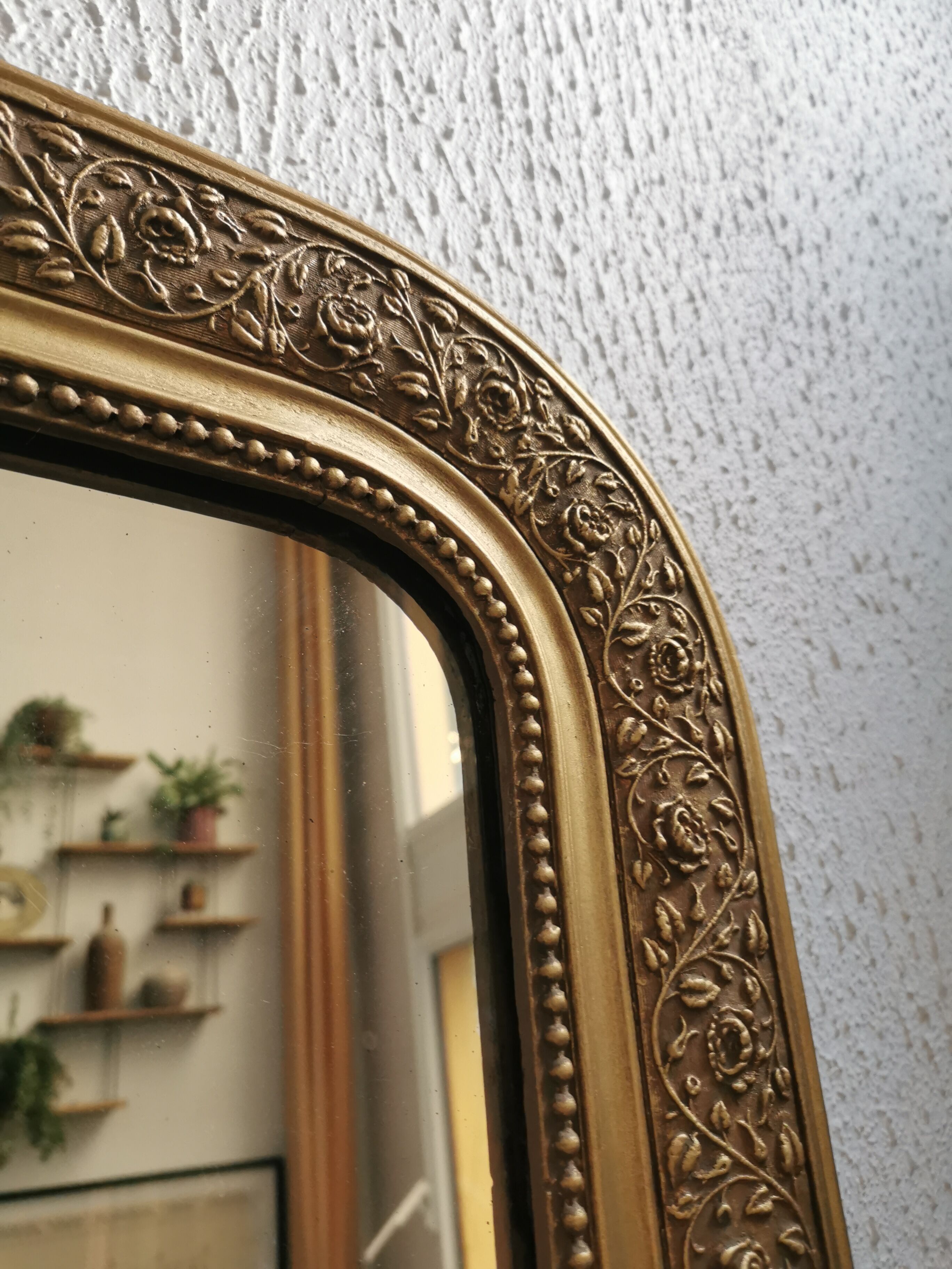 Mirror 101 x 74 cm Louis golden old