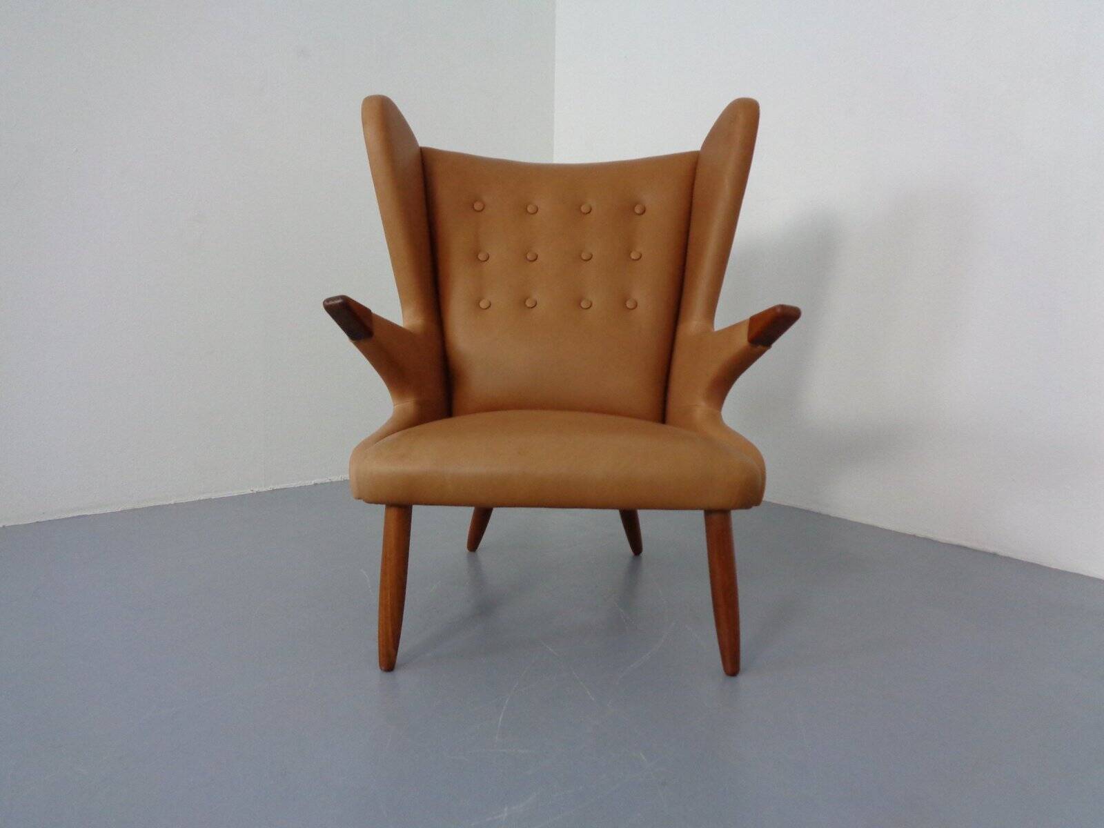 Teak and leather armchair by Svend Skipper for Skippers Møbler, Denmark, 1960s