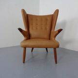 Teak and leather armchair by Svend Skipper for Skippers Møbler, Denmark, 1960s