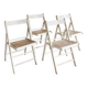 Lot de chaises pliantes cannées