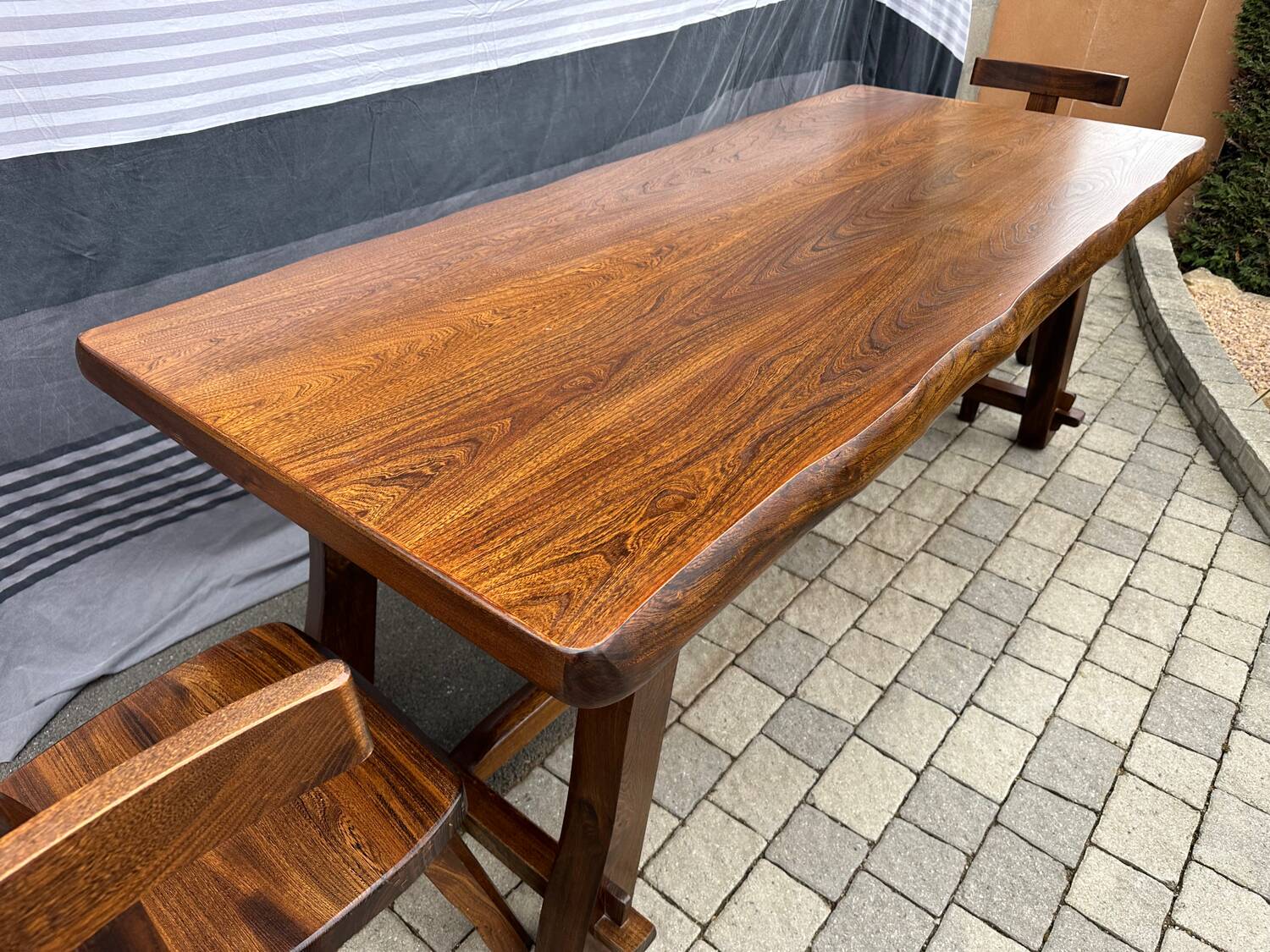 Aranjou table and chairs set 1980