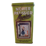 Old lithographed sheet metal box "Chocolat Menier" 50's