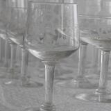 A batch of 36 Saint Lambert Crystal glasses