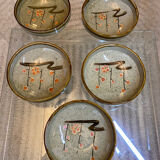 Set of 5 vintage cups