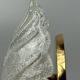 60s 70s Wall Sconce Wall Lamp Glass Brass Leaf Space Age Design