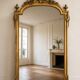 Large Louis XVI gilded wood mirror with mercury glass – 19th century