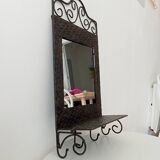 Vintage wrought iron tablet mirror