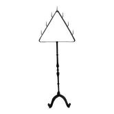 Floor-standing chandelier / antique candle holder, made of wrought iron.