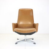 Midcentury Scandinavian Swivel Armchair, 1960s