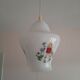 Opaline pendant lamp decorated with children's scenes 60s-70s