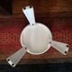 White Lucchese tripod stool - 1970s - Made in Italy