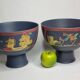 Pair of Rosenthal Liguria bowls by Gilbert Portanier, 1970s, 26 cm