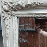 Large antique mirror/wooden frame