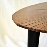 Table basse ronde en chêne