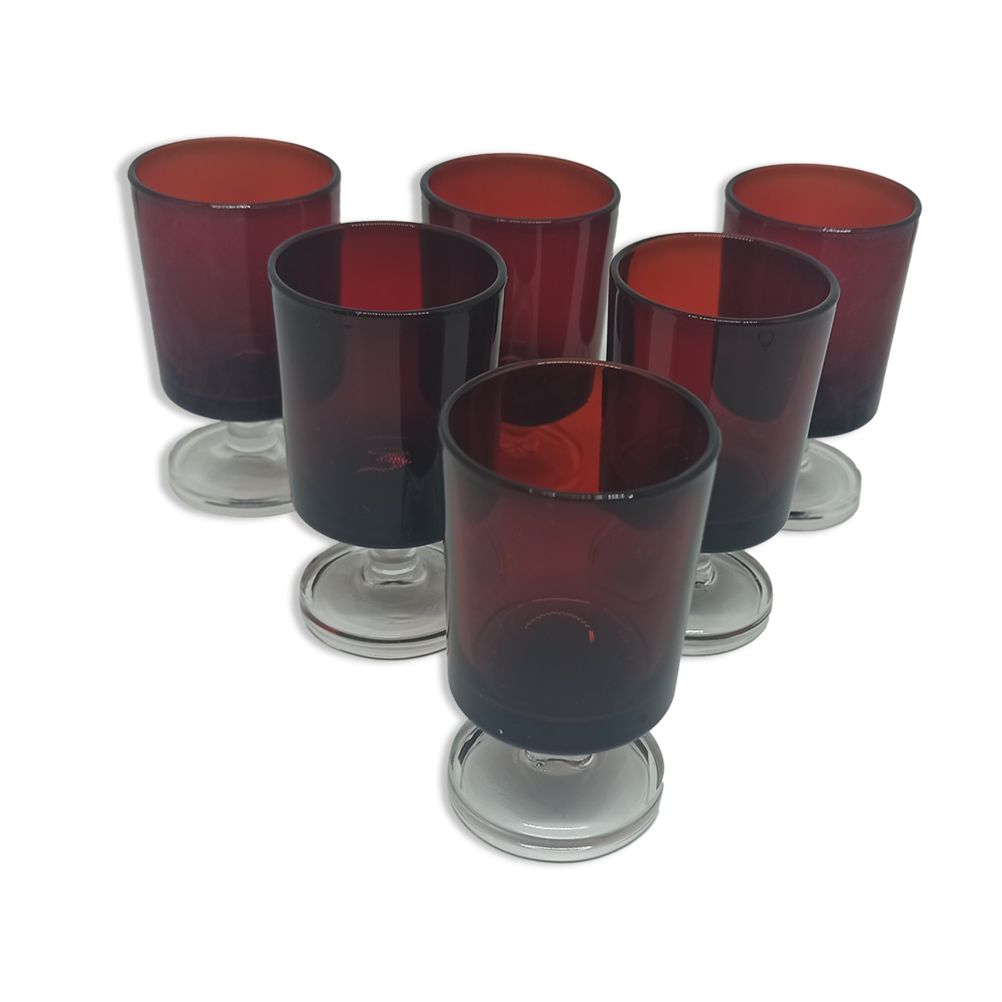 6 verres vin Luminarc Cavalier Ruby
