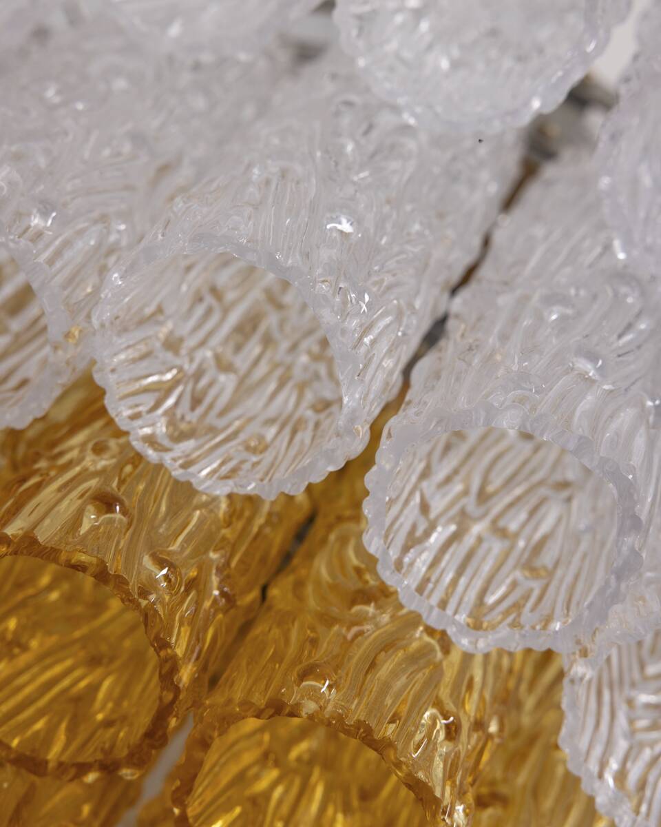 Vintage 1960s Murano Glass Pendant Chandelier, Italian Design