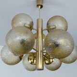 Large Vintage Bubble Glass Pendant Light