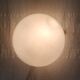 Plafonnier globe opaline 20 cm - années 60