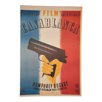Eryk Lipinsky - CASABLANCA poster - H. Bogart - 2006 reprint of the 1947 poster