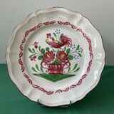 Decorative collection plate earthenware Est France St Clément