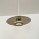 Danish mid century modern metal hanging lamp by Lyfa